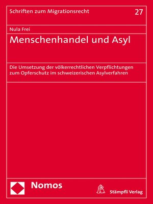 cover image of Menschenhandel und Asyl
